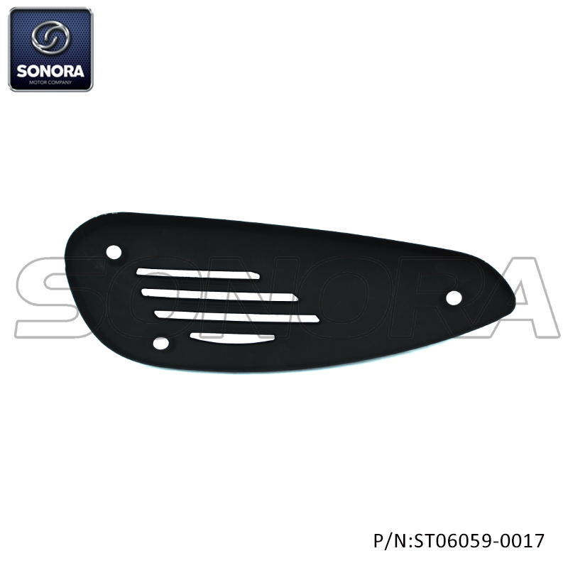 Vespa LX LXV S FLY Heat shield protector Matt black (P/N:ST06059-0017) Top Quality