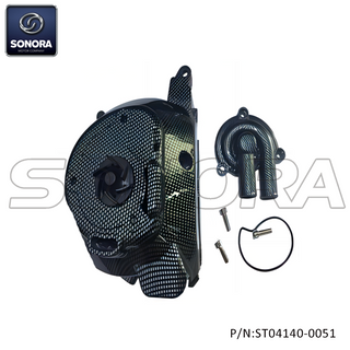 Water Pump Cover for Piaggio Beverly Gilera Runner 125/180/200cc 8403215 Carbon Look (P/N:ST04140-0051) Top Quality