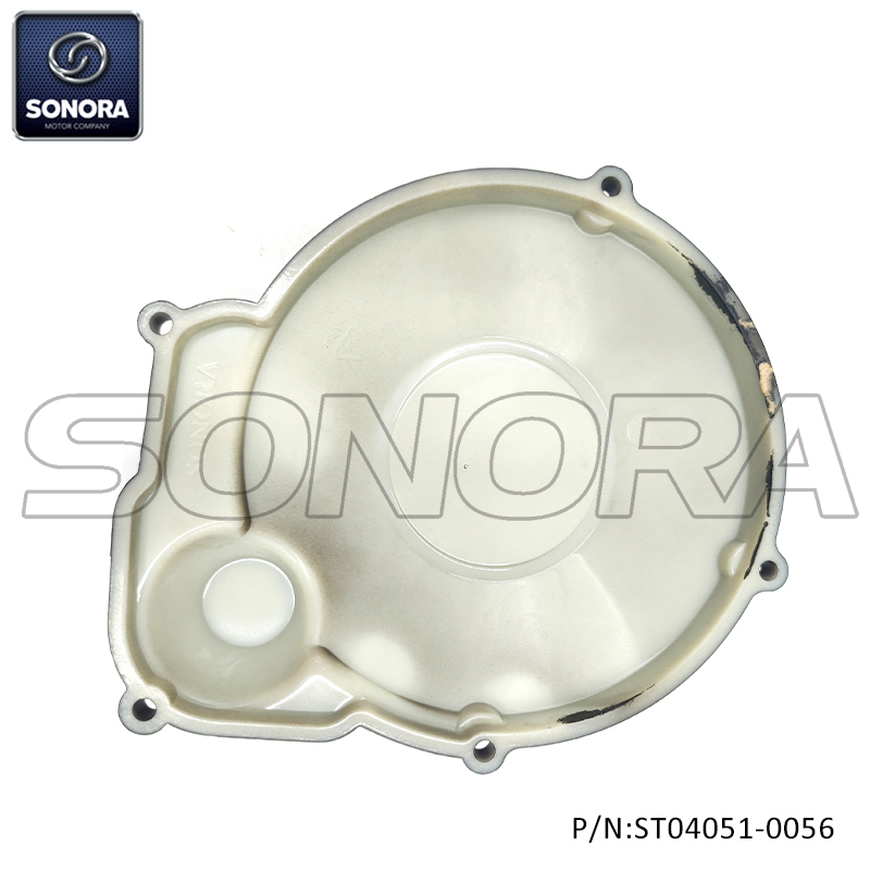 Minarelli AM6 Left Crankcase Cover matt black (P/N:ST04051-0056) Top Quality