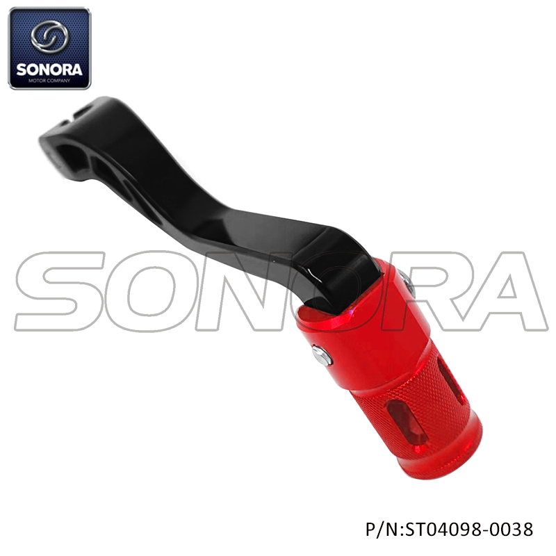 Derbi gear shift pedal black red/black (P/N: ST04098-0038) Top Quality