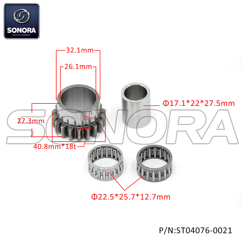 Clutch Gear set for Derbi 50（P/N:ST04076-0021）top Quality