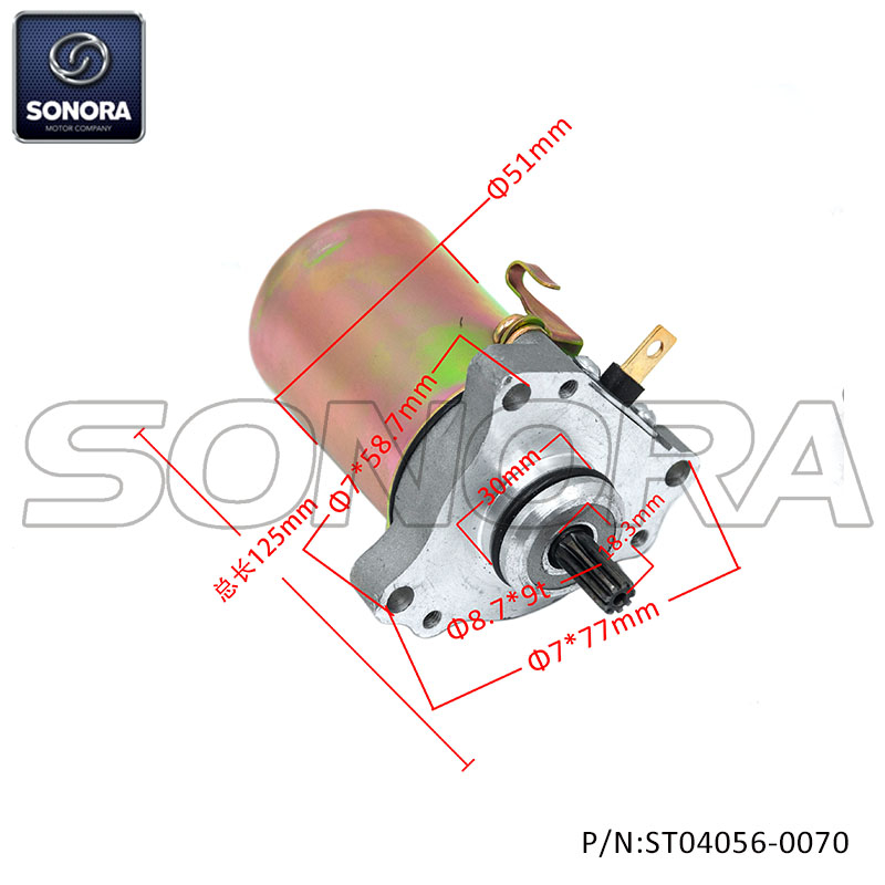 STARTING MOTOR for KAWASAKI KAZER 110 21163-1101 (P/N:ST04056-0070 Top Quality
